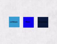 lichtblauw, blauw, donkerblauw