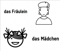 das Fräulein, das Mädchen