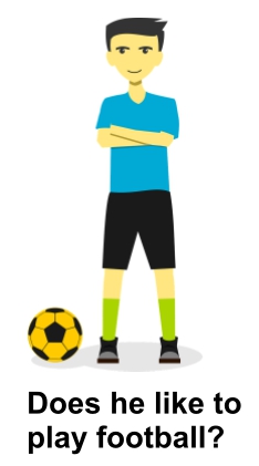 Does he like to play football?
